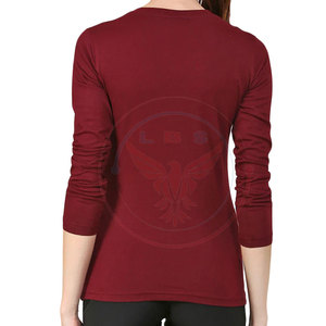 Camisetas de Manga Larga para Mujer, Cómodas y Casuales, 100% Algodón, Transpirables, Tejido de Felpa Ecológico, Gran Venta - Product Image 2