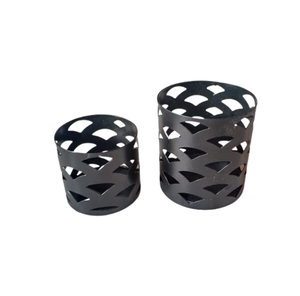 Elegante soporte votivo de metal de hierro Navidad Pascua y cumpleaños candelabros decorativos linternas y tarros - Product Image 3