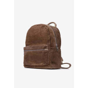 Soft <b>Backpack</b> in Genuine Suede Leather - Made in Italy - Art. 25391 - Product Image 2