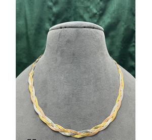 Precioso Juego de Gargantilla y Aretes de Latón Chapado en Oro de Alta Calidad con Circonita, para Compromiso, Aniversario, Boda, Fiesta, Regalo para Mujer - Product Image 1