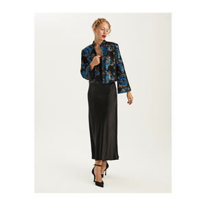 Women's <b>Jacket</b> with <b>Sequin</b> Collar - Product Image 1