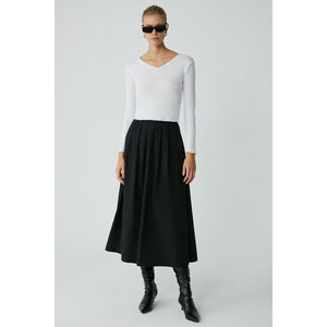ETHIQUET MODEST BLEINE Women's Relaxed <b>Elasticated</b> <b>Waist</b> <b>Skirt</b> - Product Image 1