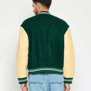 2025 venta al por mayor mejor calidad venta Varsity Chaqueta estilo fresco sobre tamaño transpirable logotipo personalizado CollegeBaseballjacket para hombres - Product Image 4