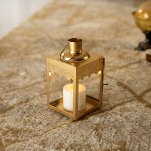 ของตกแต่งบ้านรอมฎอน 2026 ตะเกียงโลหะสีทองขนาดเล็กสไตล์โมร็อกโก สำหรับตกแต่งบนโต๊ะและแขวน - Product Image 2