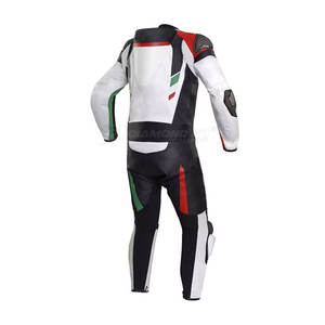 Diseño de logotipo personalizado, venta al por mayor, traje de moto, Material de cuero, cómodo, ligero, de piel auténtica, traje de motorista - Product Image 4