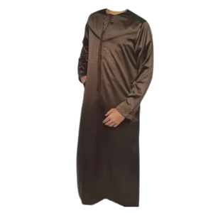 High Quality Omani <b>Thobe</b> <b>for</b> Adults Long Sleeve Breathable Cotton Traditional Muslim Clothing Superb Export Product - Product Image 1