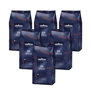 Café Espresso en Grains Entiers Lavazza Super Crema Original en Gros 1kg x 12 Sachets Mélange Italien Original Approvisionnement en Gros - Product Image 2