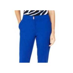 Pantaloni Eleganti da Donna Calvin Klein a Gamba Dritta, Vita Alta, Taglia XL, Antipiega, Traspiranti, Colore Blu Lavato per la Stagione Autunnale - Product Image 2