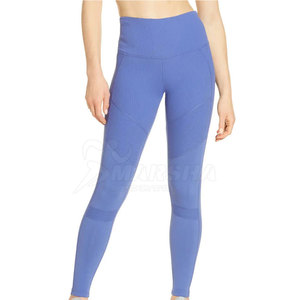 New Breathable Seamed Knitted Women's High Waisted Lightweight Quick Dry Customizable Fitness <b>Leggings</b> - Product Image 2