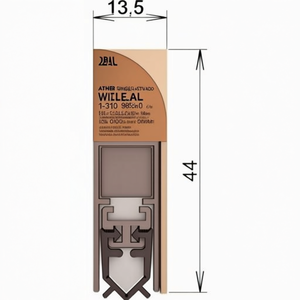 ATHMER - Sello para Puerta de Una Sola Cara Wind-Ex 1-310, 985 mm, Aluminio Plateado Anodizado para Puertas de Madera - Product Image 3