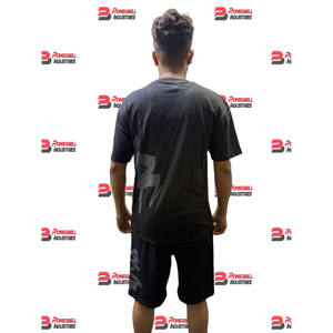 Ropa de calle personalizada de algodón de dos piezas conjunto corto verano Streetwear cuello redondo impreso camiseta conjunto para los hombres - Product Image 2