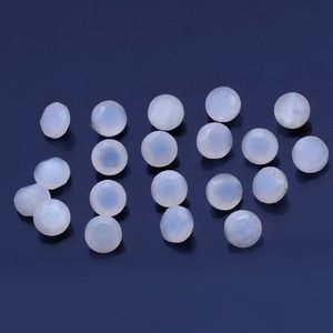 Piedra De Luna Blanca natural de 4mm, piedra preciosa de 3mm de grosor, 4,35 CTS, lote de piedras preciosas sueltas de alta calidad, 25 uds. - Product Image 1