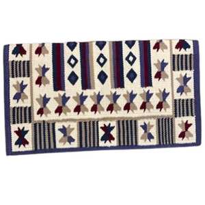 Manta de Silla de Montar Tradicional de Lana Occidental, Resistente, con Exterior de Algodón y Forro de Polialgodón para Paseos por Senderos Difíciles y Condiciones Diarias de Rancho - Product Image 1