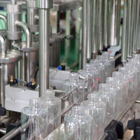 Piston botol plastik makanan pasta Jam mengisi mesin Capping cair