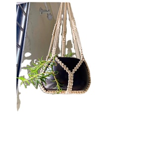 Hanger Crochet Plant Hangers Boho Wall <b>Art</b> Decor Vintage Style Customized <b>Macrame</b> Plant Hanger for Wall and Window Decoration - Product Image 1
