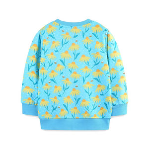 Sudaderas de manga larga lisas básicas personalizables para niños, sudaderas de tela de punto de Color sólido con cuello redondo, sudaderas con capucha - Product Image 2