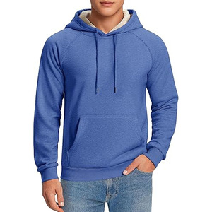 Wholesale Custom High Quality Men Thick Winter Full Zip Warm Faux Fur <b>Sherpa</b> Fleece <b>Lined</b> <b>Hoodie</b> Made by Dress Sports - Product Image 1