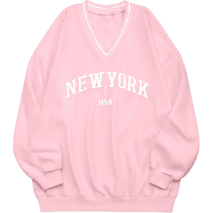 Sudadera con capucha personalizada con lavado ácido para mujer, sudadera de lana de algodón lavado de estilo callejero de gran tamaño a la moda - Product Image 1