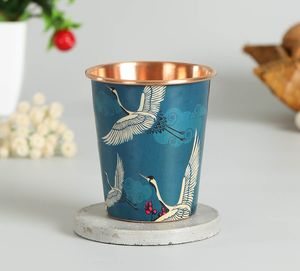 Matériau en PC de haute qualité en verre et métal cuivré imprimé personnalisé pour hôtel, restaurant et restauration à domicile pour une consommation quotidienne - Product Image 6