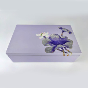 Boîte laquée de luxe à des fins diverses boîtes en laque de la meilleure qualité cadeau de pendaison de crémaillère d'affaires - Product Image 4