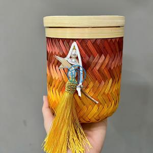 Popular Handmade Woven Bamboo Storage <b>Box</b> New Gergean <b>Box</b> for <b>Ramadan</b> and Arabian <b>Gifts</b> Made in Vietnam - Product Image 5