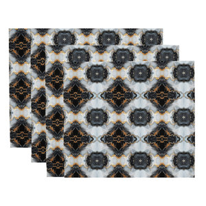 Juego de 4 Servilletas Rectangulares Reutilizables Be Ike-Conic para Cócteles, con Estampado y Dobladillo, Suaves al Tacto, 100% Poliéster, Servilletas de Tela para Cena - Product Image 4