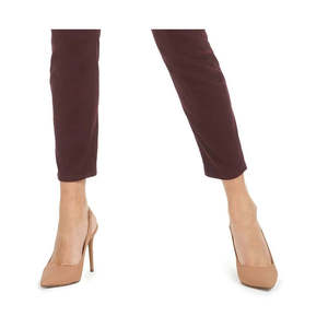 JEN7 by 7 per Tutta la Persona Umana, Jeans Skinny a Vita Alta in Raso per Donna, Beige Scuro, Taglia 10, Denim Lavabile - Product Image 3