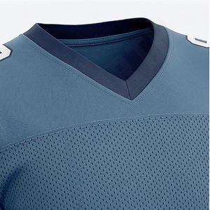 Camiseta de Fútbol Americano Sublimada de Poliéster de Talla Grande al por Mayor, Precio Competitivo, Jersey Atlético Personalizado con Cuello en V - Product Image 4