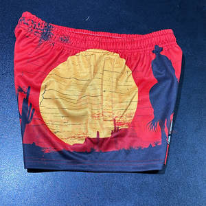 Pantalones Cortos de Rugby Unisex 100% Poliéster, Logotipo Bordado Personalizado, Color Sólido, Diseño Transpirable con Su Propio Logotipo - Product Image 3