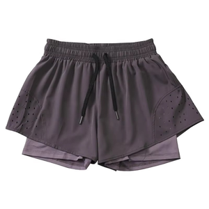 High Waist With Pockets Double Layer <b>Shorts</b> <b>for</b> <b>Women</b> High Summer <b>Shorts</b> Gym <b>Shorts</b> <b>Women</b> - Product Image 1