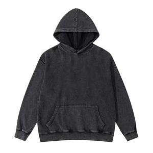 เสื้อฮู้ดผู้ชายลายซีดโอเวอร์ไซส์แฟชั่นวินเทจ - Product Image 1