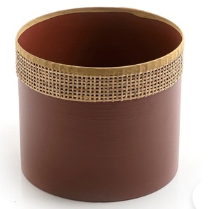 แจกันดอกไม้สำหรับตกแต่งแจกันดอกไม้ทำจากโลหะพิมพ์ลายเคลือบ - Product Image 6