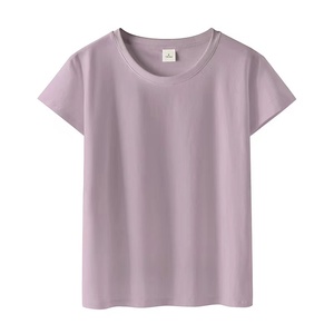 Camisetas gráficas con serigrafía de logotipo personalizado de alta calidad para mujer, camisetas lisas para imprimir, Top corto informal, camiseta para mujer para hombre - Product Image 5