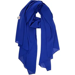 Hoge Kwaliteit Custom Made Sublimatie Lange Maat Polyester Satijn Sjaals 2023 Zwart Roze Navy Grey Custom Effen Zijden Sjaal
