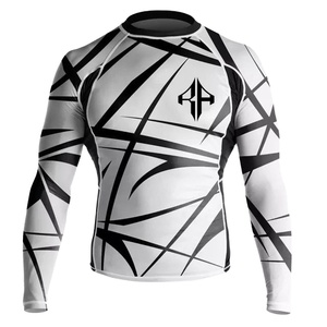 Alta calidad para hombres ATLANTIC Rash Guard Último diseño Color sólido Logotipo personalizado Sublimación Poliéster Spandex de alta densidad - Product Image 1