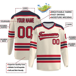 Camisetas de hockey sobre hielo para mujer personalizadas al por mayor 100% poliéster ligeras y duraderas - Product Image 3