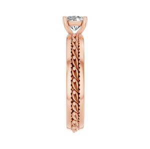 Anillo de Diamante Cultivado en Laboratorio de 14K, Joyería Fina Clásica para Boda o Compromiso, Oro Sólido, Engaste de Puntas, Romántico, Certificado IGI, para Fiesta - Product Image 2