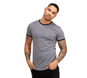 <b>Men's</b> Adult Professional Custom Logo 100% Cotton Heavy Weight <b>T</b>-<b>shirt</b> 180 GSM <b>Thick</b> Oversized Blank Quick Dry Breathable - Product Image 1