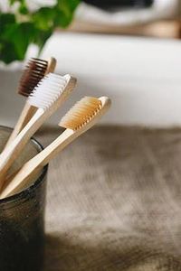 Cepillo de dientes de viaje de bambú vegano respetuoso con el medio ambiente antimicrobiano 2025 modelo sin pruebas en animales cerdas de carbón sensible al planeta - Product Image 5