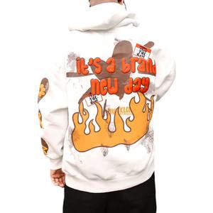 Vente en gros Sweat à capuche imprimé Puff Heavyweight Thermal OEM Sweats à capuche personnalisés en coton molletonné de meilleure qualité - Product Image 2