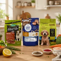 Sacs personnalisés à fond plat pour aliments pour animaux de compagnie, en aluminium et plastique Mylar scellé, pour friandises pour chiens et sushis