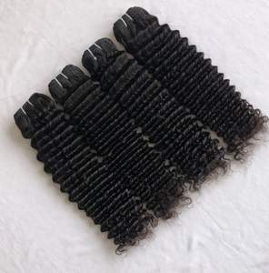 Top 100% cuticules alignées Double trame femmes noires Extensions de cheveux indiens de haute qualité Deep Curly Bundles Vendor One Drawn - Product Image 2