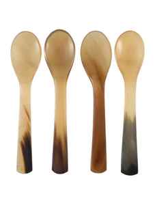 Elegante vajilla ecológica de estilo animal, cucharas artesanales de cuerno de vaca y búfalo, artesanías naturales pulidas - Product Image 2