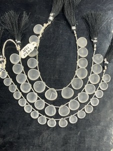 Cuentas de Cuarzo Cristal Natural de 8 Pulgadas, Forma de Corazón, Pulido Mate, Piedras Preciosas Esmeriladas, Cuentas de Piedra de Cuarzo Natural - Product Image 3