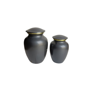 Vintage European Style Metal Funeral <b>Keepsake</b> Urns <b>Ashes</b> Black Home Decoration Best Price Cremation Urns - Product Image 5