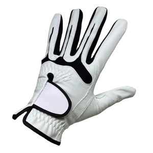 Gants de golf en cuir de cabretta en coton personnalisés pour hommes, respirants, imperméables, antidérapants, ajustables, gants de sport - Product Image 1