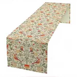 Caminos de mesa bordados de diseño personalizado de algodón 100%, proveedor indio para boda, Navidad y fiesta, estampado de patrón tejido - Product Image 2