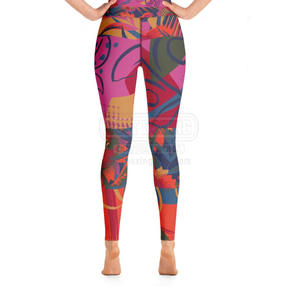 Impresión Digital transpirable que absorbe el sudor gimnasio deportes Legging cintura elástica Yoga Leggings entrenamiento compresión pantalones mujeres - Product Image 5