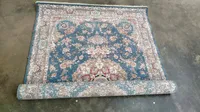 Tapis en soie fait main de qualité supérieure Texture douce luxueuse 100% soie pure 5x8 pieds tapis parfait pour la décoration de salon