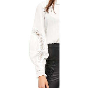 Camicetta Emma con Maniche a Palloncino per Donna di Free People, Top in Raso di Seta e Chiffon Stile Bohémien, Taglia XL per Primavera/Estate con Logo - Product Image 3